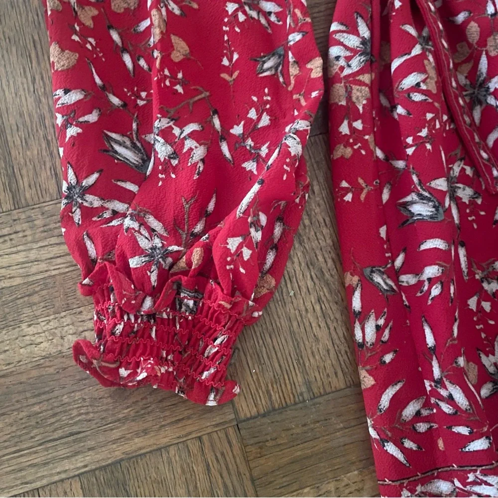 Max Studio London red maxi dress size L - Picture 5 of 8